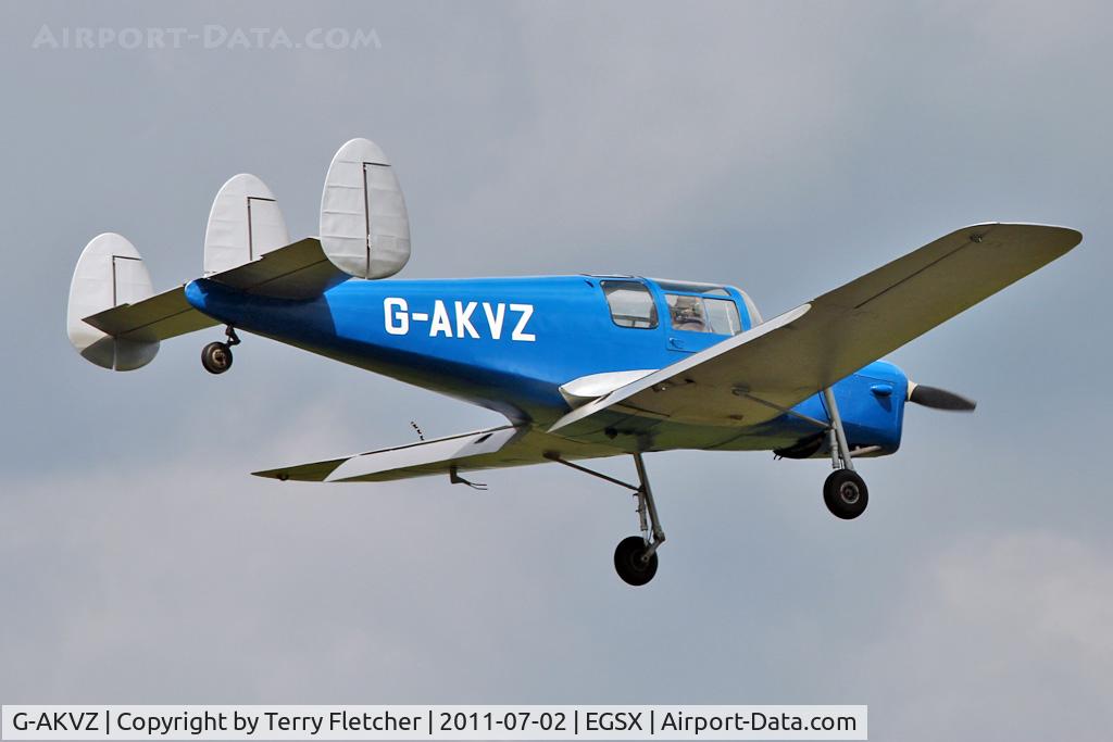 G-AKVZ, 1945 Miles M38 Messenger 4B C/N 6352, 1945 Miles M38 Messenger 4B, c/n: 6352 at North Weald
