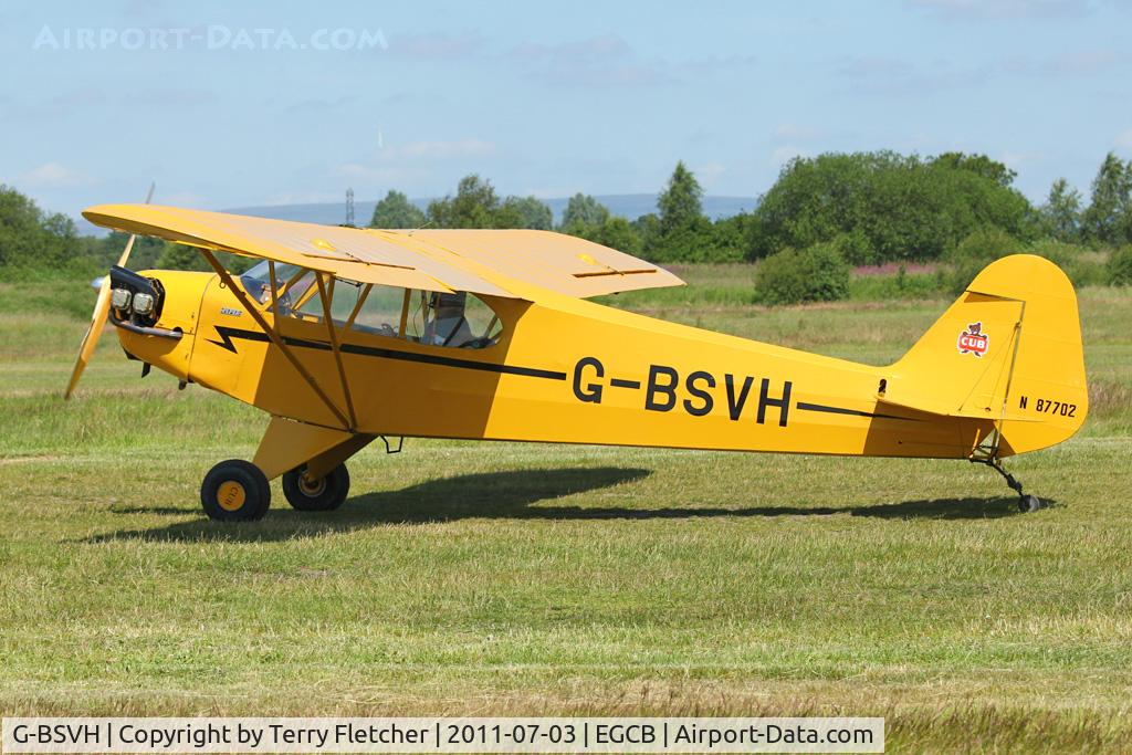 G-BSVH, 1946 Piper J3C-65 Cub Cub C/N 15360, 1946 Piper J3C-65, c/n: 15360 at 2011 Family Fun Day