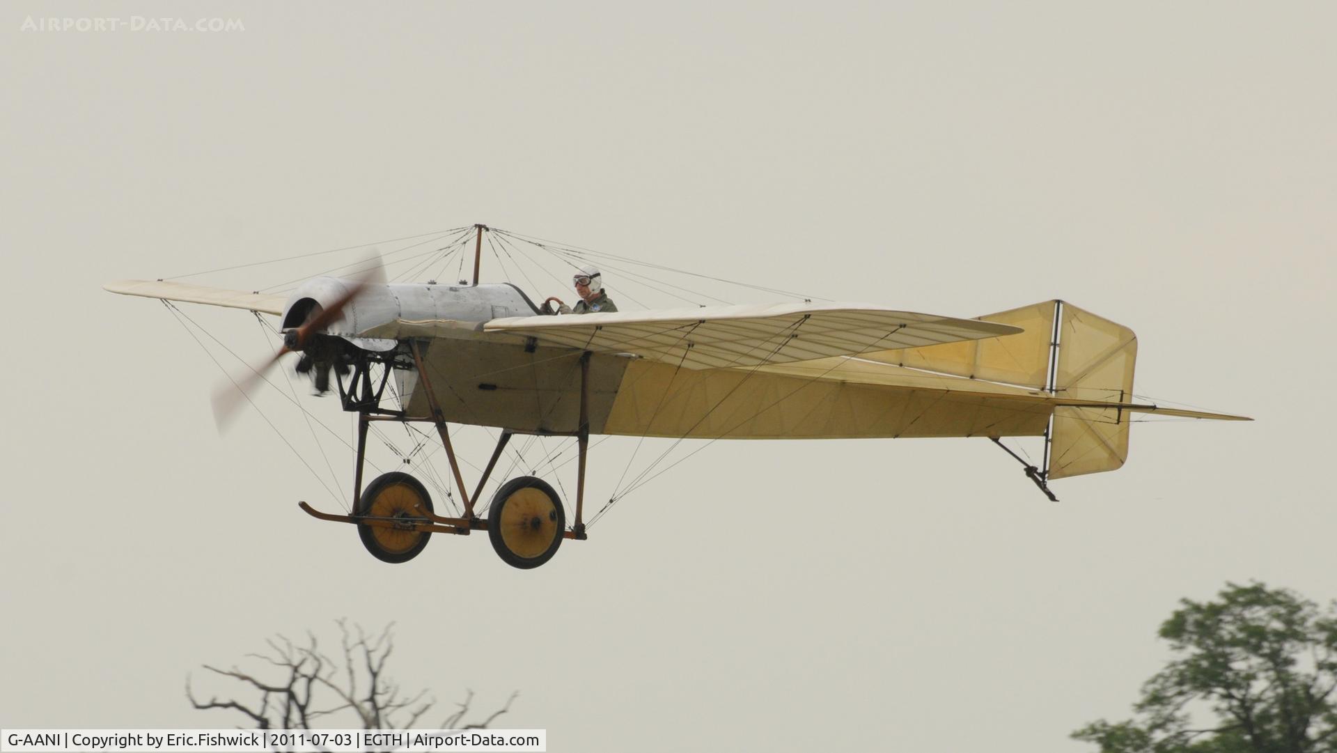 G-AANI, 1912 Blackburn Monoplane C/N 9, 41. G-AANI at Shuttleworth Military Pagent Air Display, July 2011