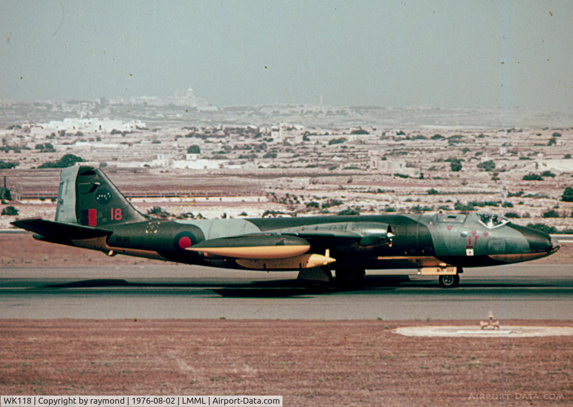 WK118, English Electric Canberra TT.18 C/N R3/EA3/6632, Canberra TT18 WK118/18 7Sqd RAF