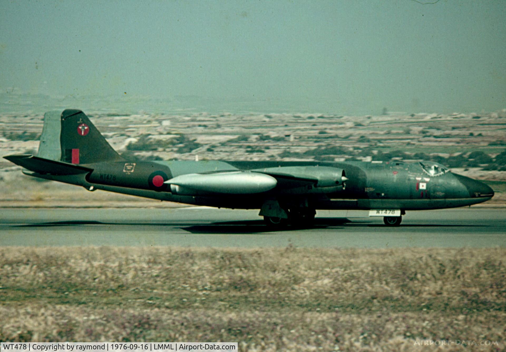 WT478, English Electric Canberra T.4 C/N EEP71422, Canberra T4 WT478 RAF