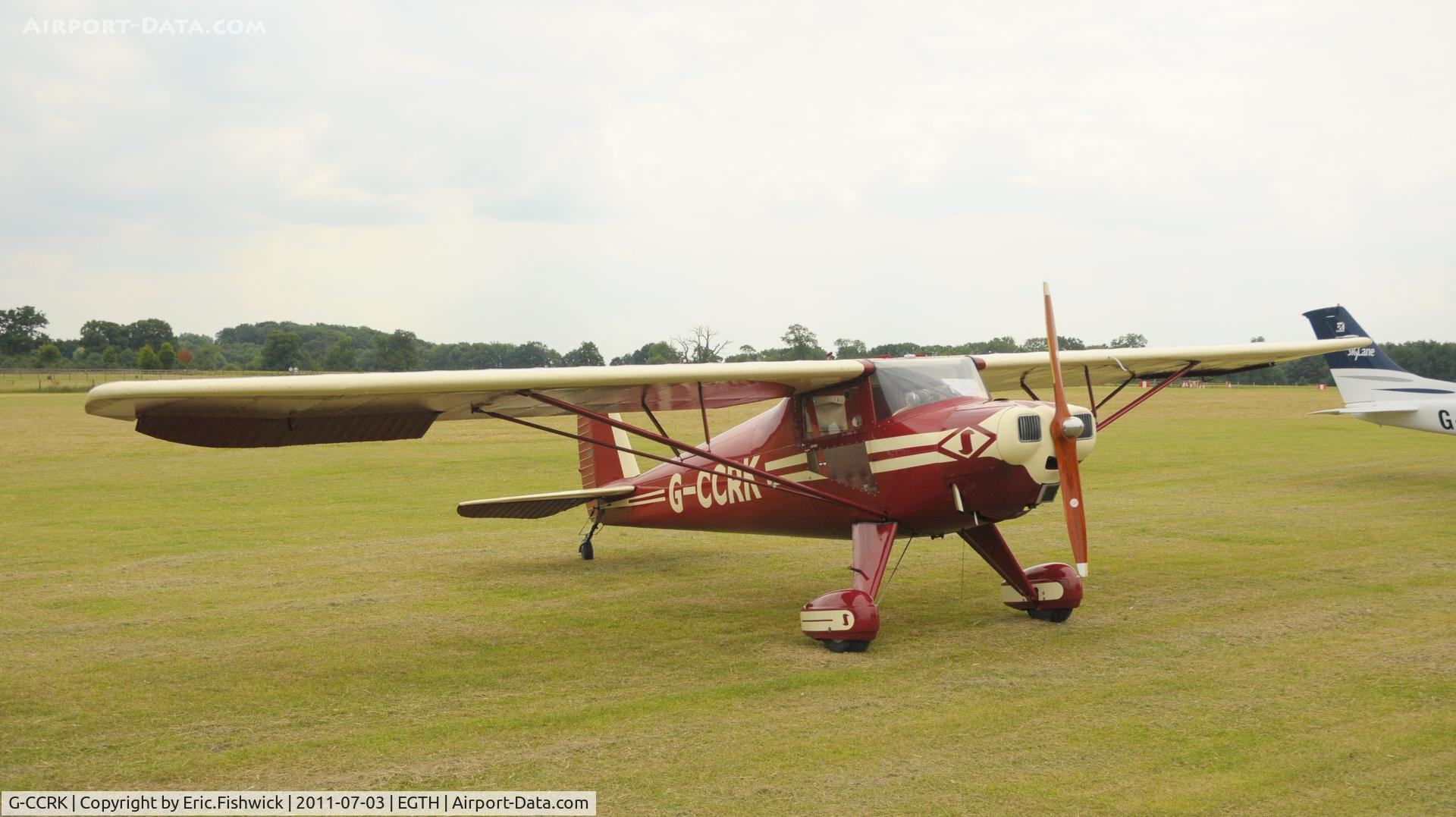 G-CCRK, 1946 Luscombe 8A C/N 3186, G-CCRK at Shuttleworth Military Pagent Air Display, July 2011