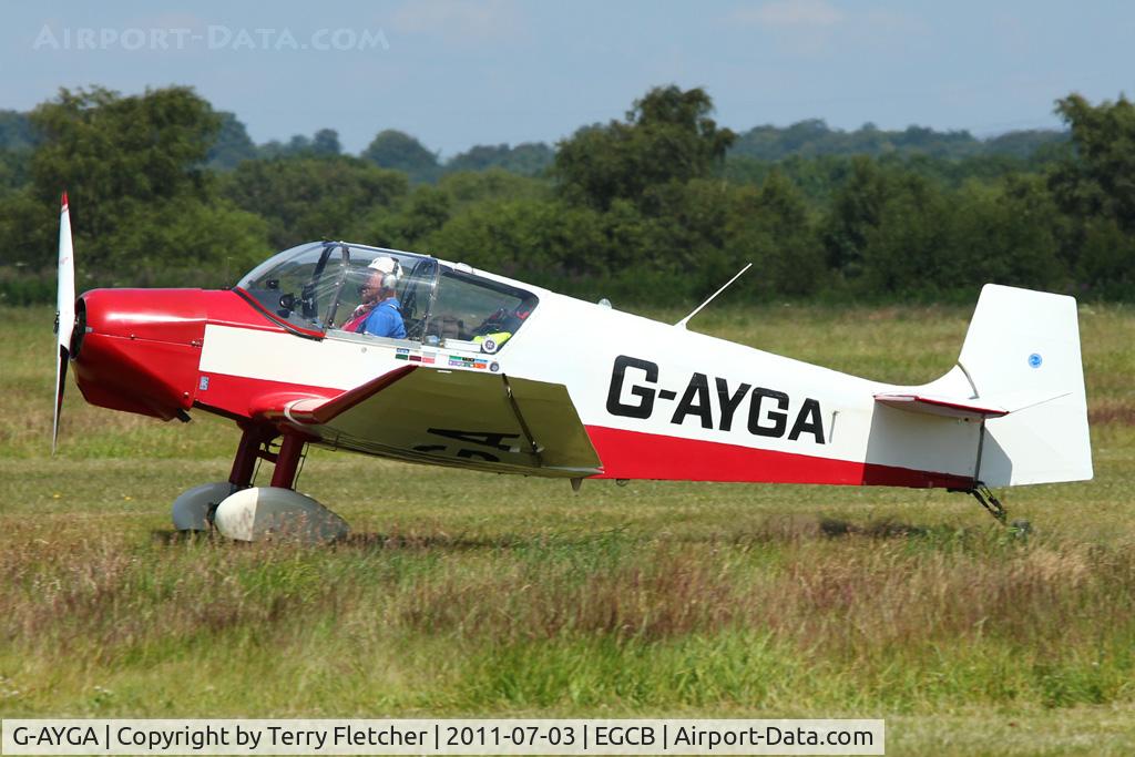 G-AYGA, 1956 SAN Jodel D-117 C/N 436, 1956 Societe Aeronautique Normande JODEL D117, c/n: 436 on 2011 Family Fun Day