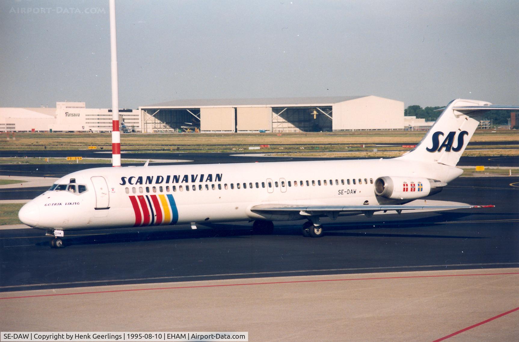 SE-DAW, 1974 Douglas DC-9-41 C/N 47629, Scandinavian - SAS