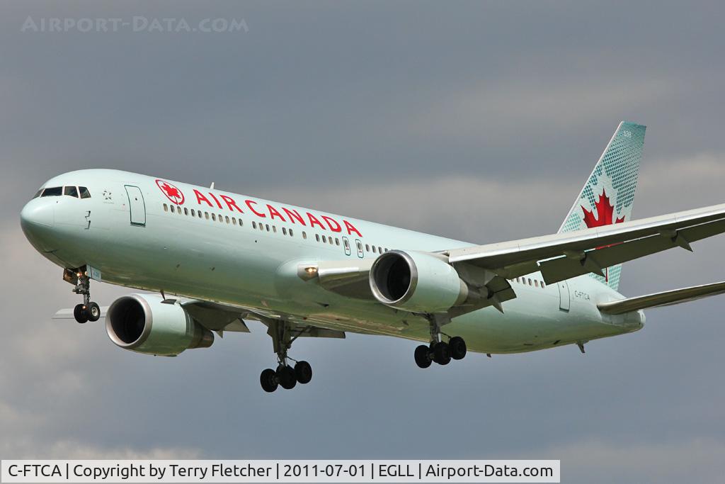 C-FTCA, 1989 Boeing 767-375/ER C/N 24307, Air Canada 1989 Boeing 767-375ER, c/n: 24307 on short Finals to Heathrow