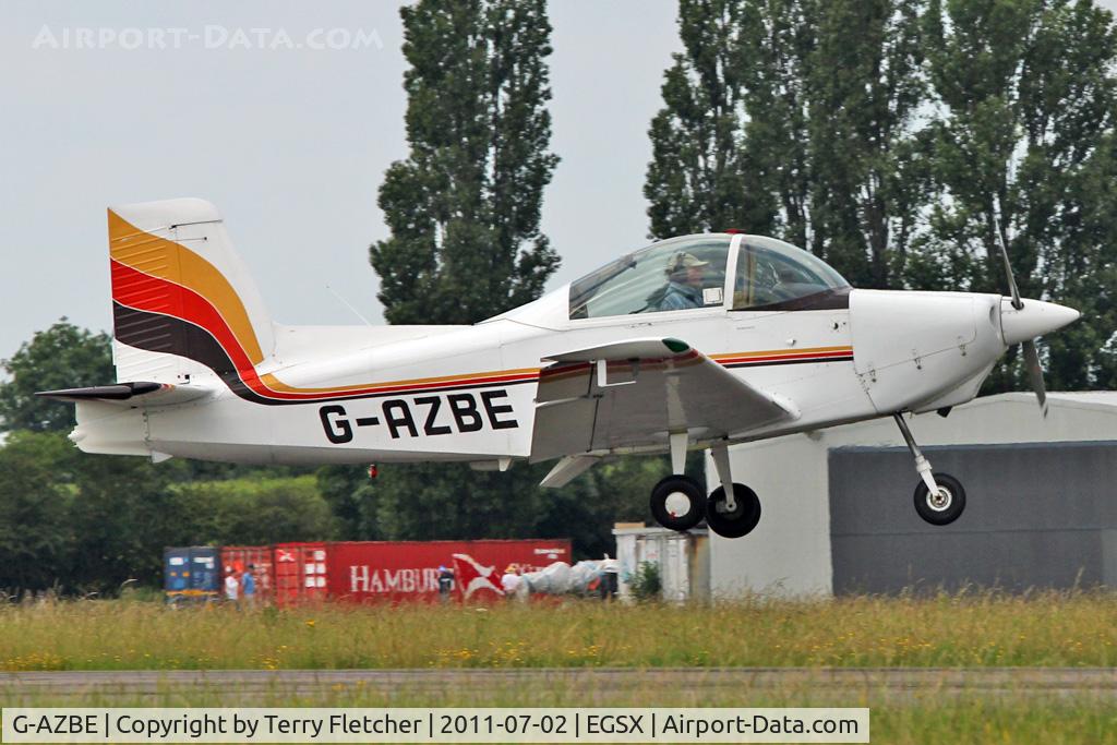 G-AZBE, 1971 AESL Glos-Airtourer Super 150/T5 C/N A535, 1971 Glos Air Airtourer Super 150, c/n: A535 arriving at North Weald