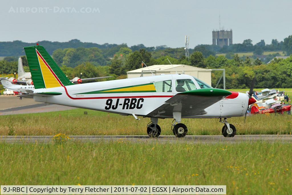 9J-RBC, 1965 Piper PA-28-140 Cherokee C/N 28-20693, This exotically registered Cherokee is a resident at North Weald