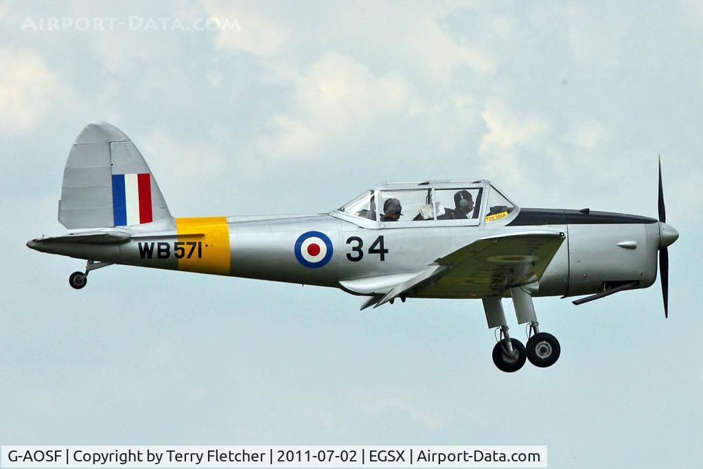 G-AOSF, 1950 De Havilland DHC-1 Chipmunk 22 C/N C1/0023, G-AOSF (WB571), 1950 De Havilland DHC-1 CHIPMUNK 22, c/n: C1/0023 at North Weald