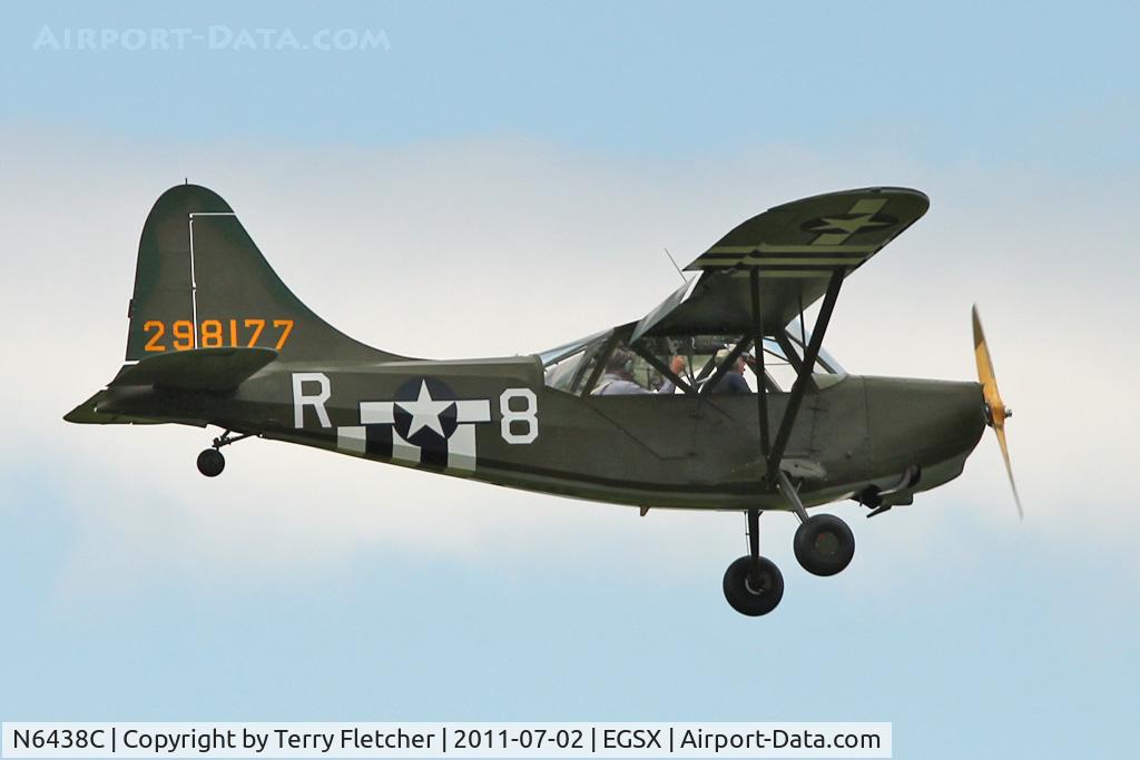N6438C, 1942 Stinson L-5 Sentinel C/N 1428, N6438C (298177), 1942 Stinson L-5, c/n: 1428 at North Weald