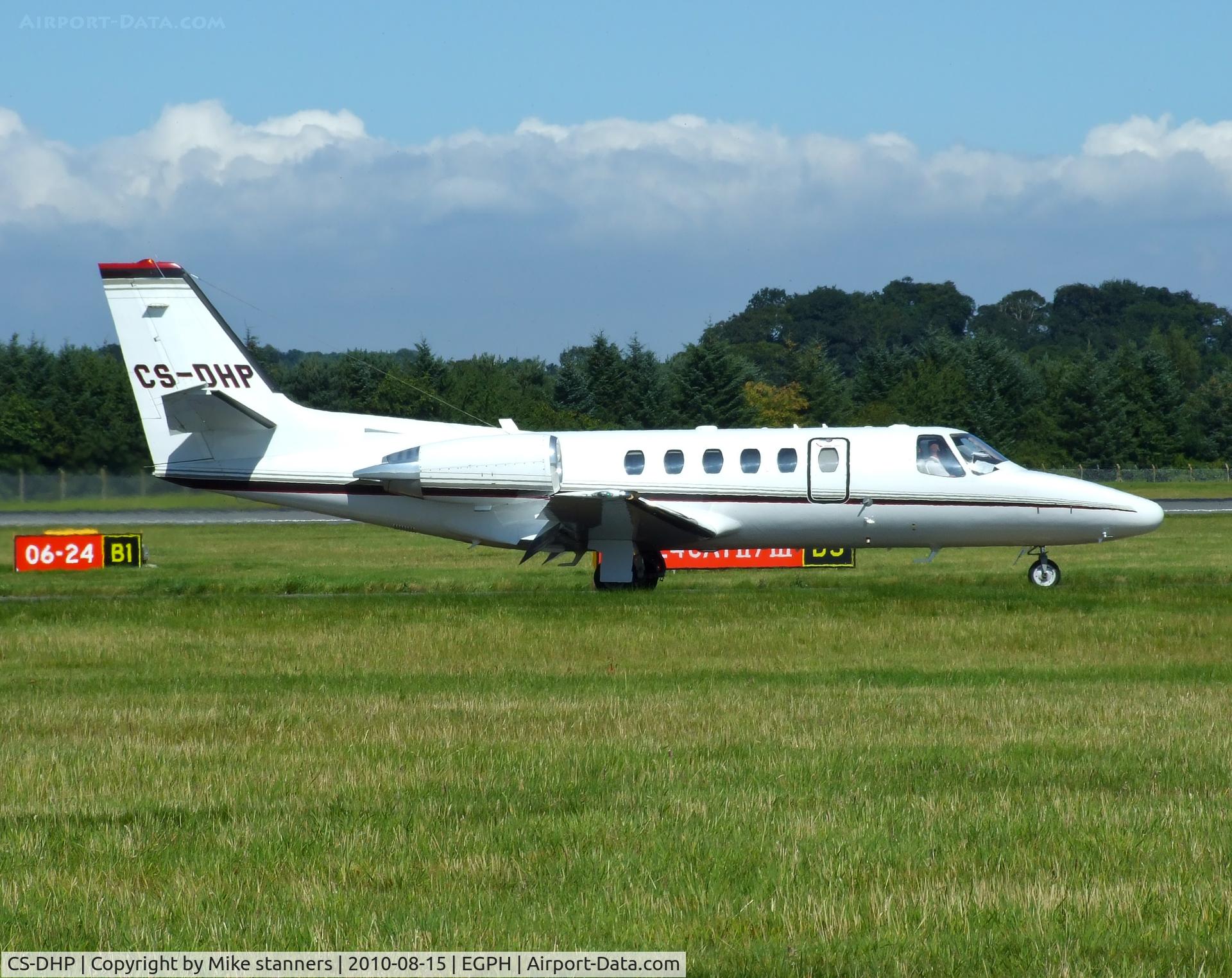 CS-DHP, Cessna 550B Citation Bravo C/N 550-1104, Net jets Citation bravo arrives at EDI