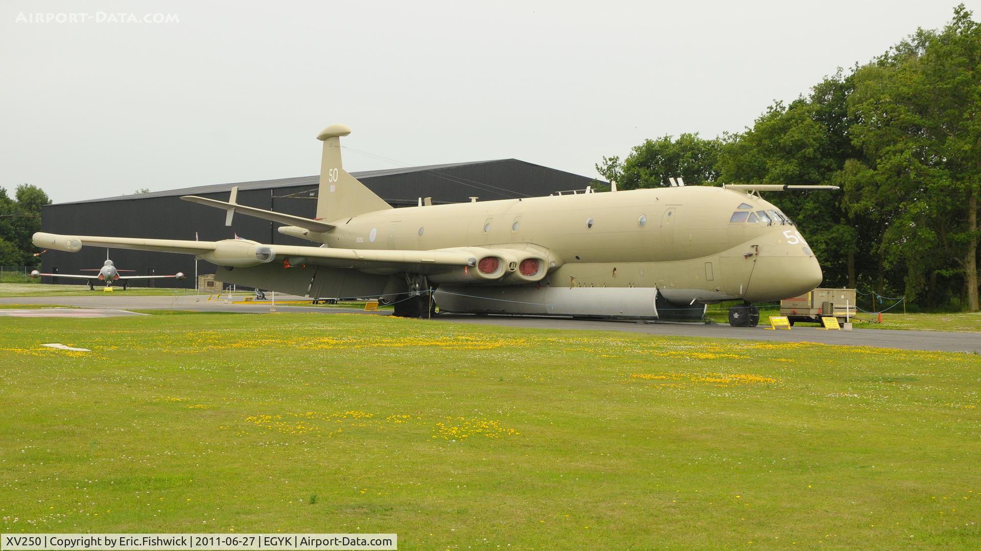 XV250, Hawker Siddeley Nimrod MR.2 C/N 8025, XV250 at Yorkshire Air Museum