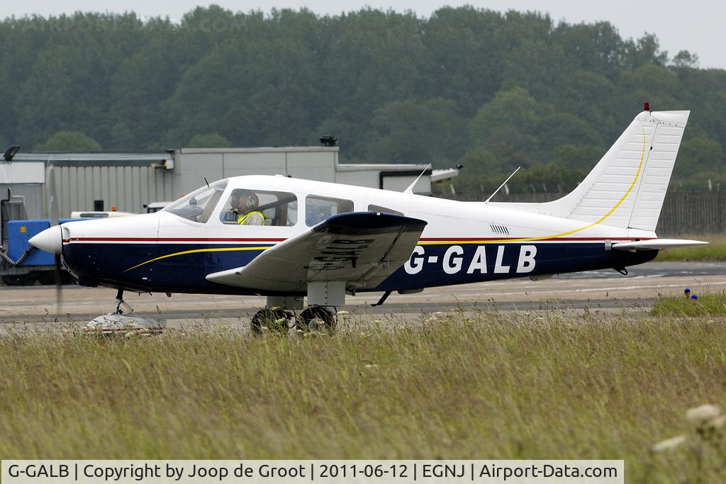 G-GALB, 1986 Piper PA-28-161 Cherokee Warrior II C/N 28-8616021, at the Humberside flightline