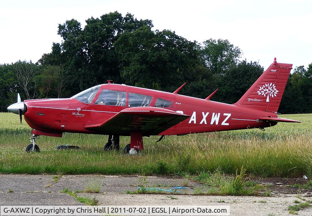 G-AXWZ, 1969 Piper PA-28R-200 Cherokee Arrow C/N 28R-35605, Privately owned