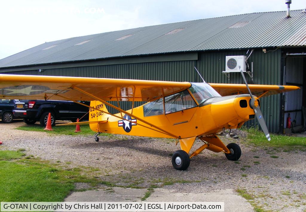 G-OTAN, 1954 Piper L-21B Super Cub (PA-18-135) C/N 18-3845, in US Army markings and wearing the serial 54-2445