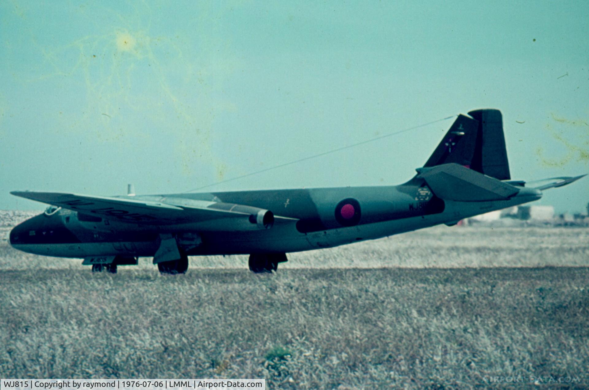 WJ815, 1954 English Electric Canberra PR.7 C/N 71422, Canberra PR7 WJ815 13Sqd RAF