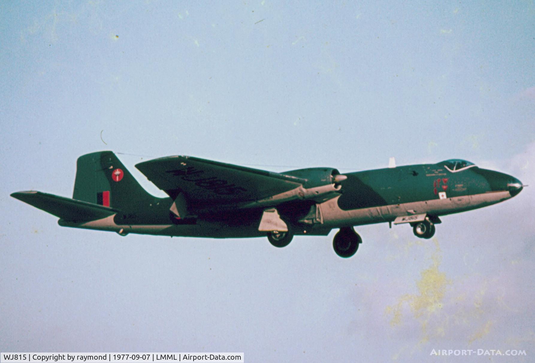 WJ815, 1954 English Electric Canberra PR.7 C/N 71422, Canberra PR7 WJ815 13Sqd RAF