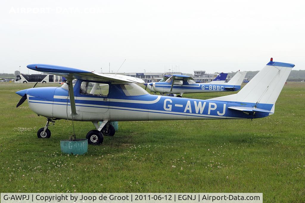 G-AWPJ, 1968 Reims F150H C/N 0376, one of many light aircraft at Humberside
