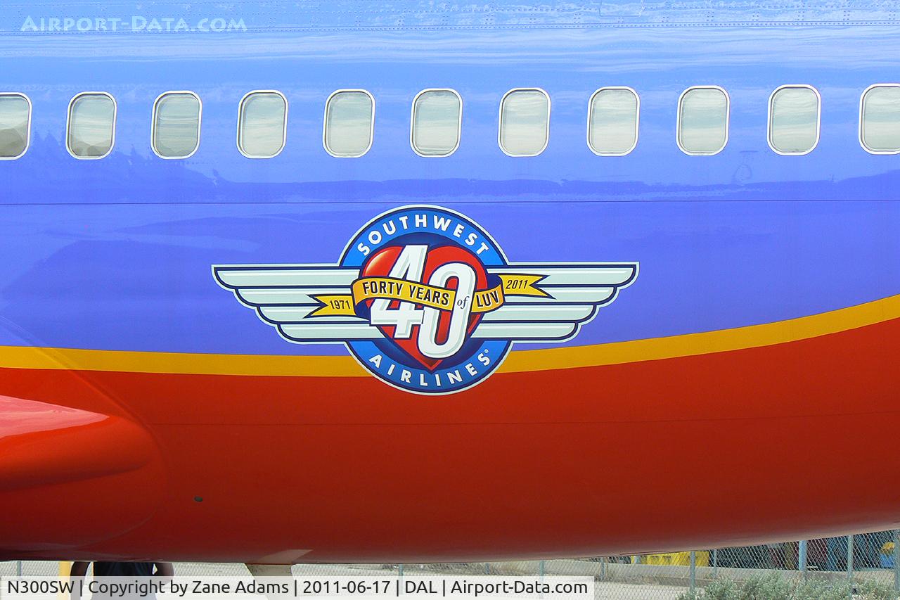 N300SW, 1984 Boeing 737-3H4 C/N 22940, On Display at the Frontiers of Flight Museum at Dallas Love Field.