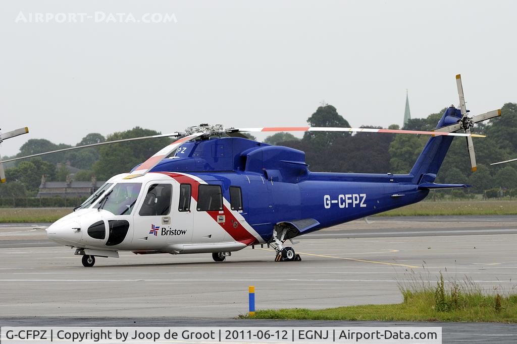 G-CFPZ, 2008 Sikorsky S-76C C/N 760744, one of the Bristow helicopters stationed at Humberside.