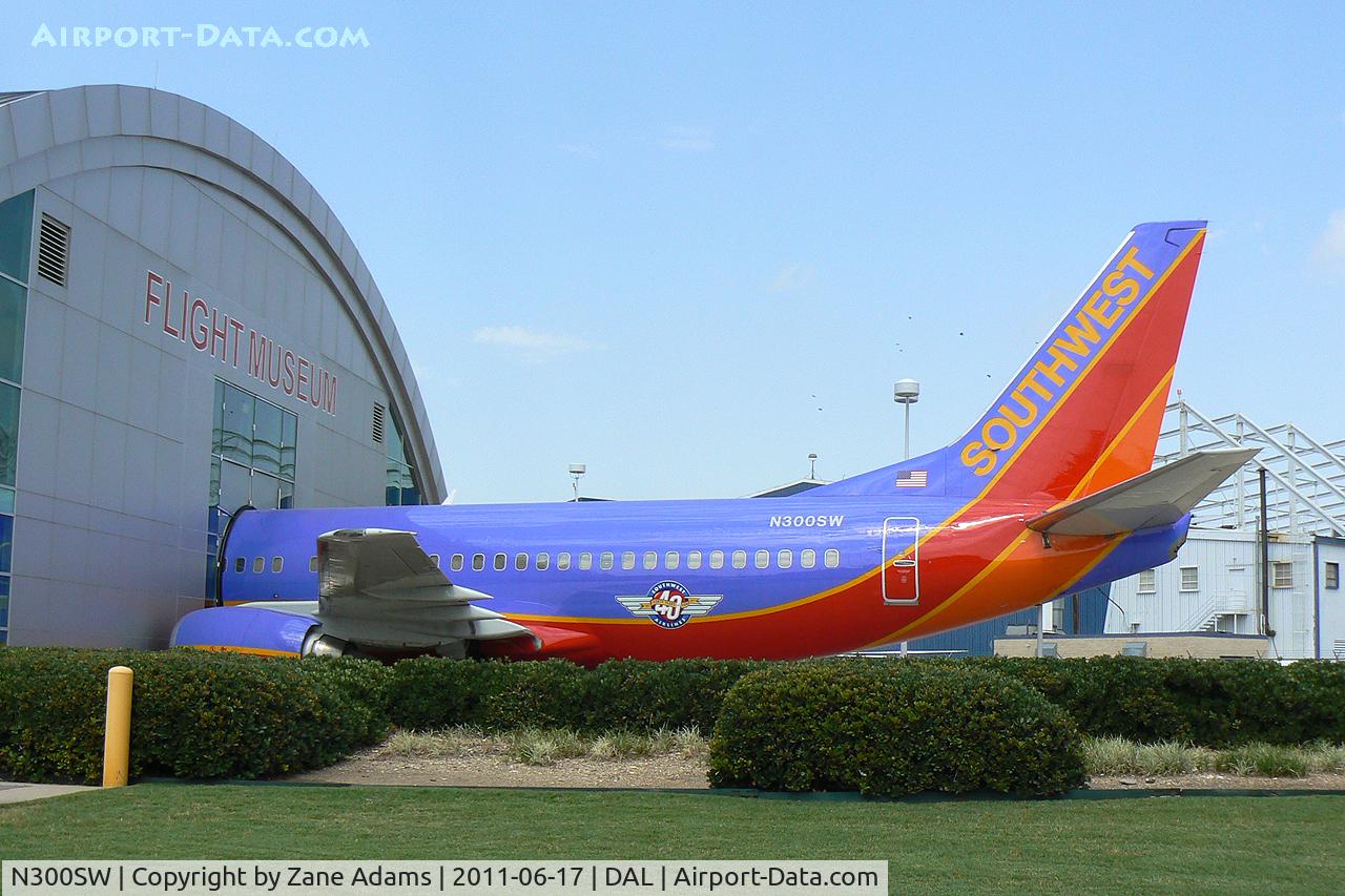 N300SW, 1984 Boeing 737-3H4 C/N 22940, Displayed at the Frontiers of Flight Museum Dallas Love Field