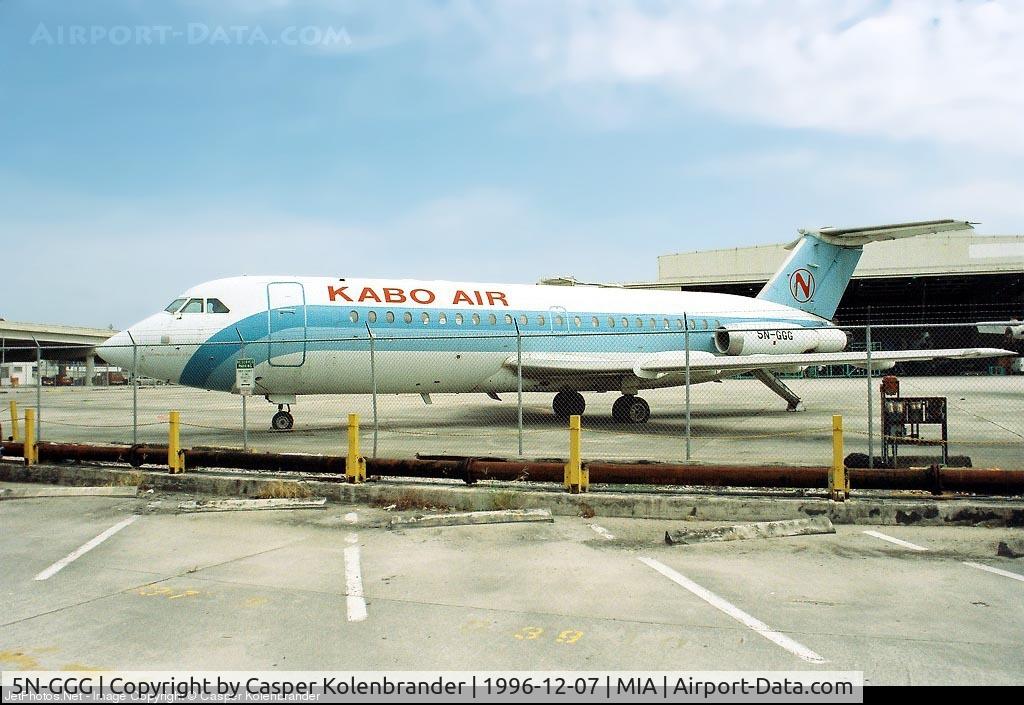 5N-GGG, 1968 BAC 111-423ET One-Eleven C/N BAC.154, Kabo Air