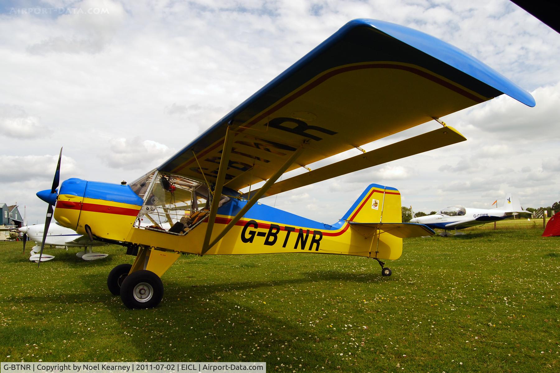 G-BTNR, 1992 Denney Kitfox Mk3 C/N PFA 172-12035, Attending the Clonbullogue Fly-in July 2011