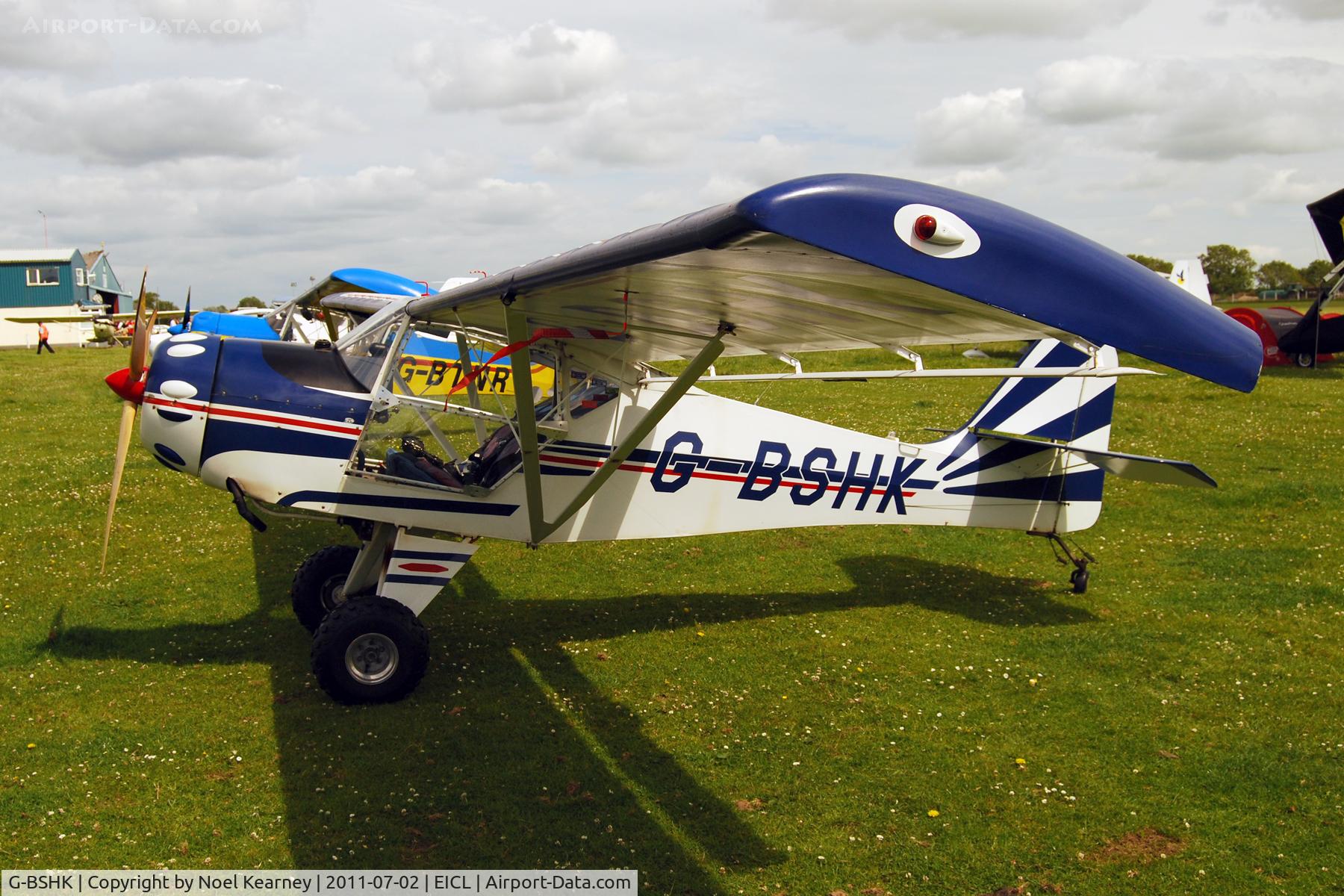 G-BSHK, 1991 Denney Kitfox Mk.2 C/N PFA 172-11752, Attending the Clonbullogue Fly-in July 2011