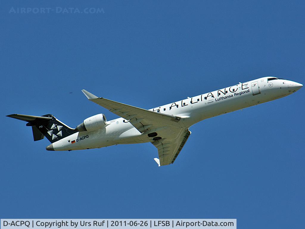 D-ACPQ, 2003 Canadair CRJ-700 (CL-600-2C10) Regional Jet C/N 10091, Lufthansa 1205 to Frankfurt