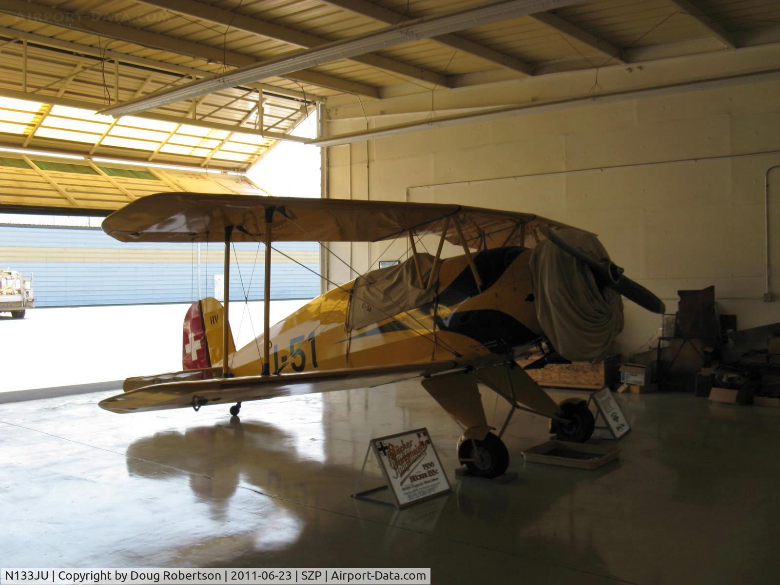 N133JU, 1936 Bucker Bu-133C Jungmeister C/N 1001, 1936 Bucker BU.133C JUNGMEISTER, Siemens-Halske SH 14 A-4 160 Hp radial