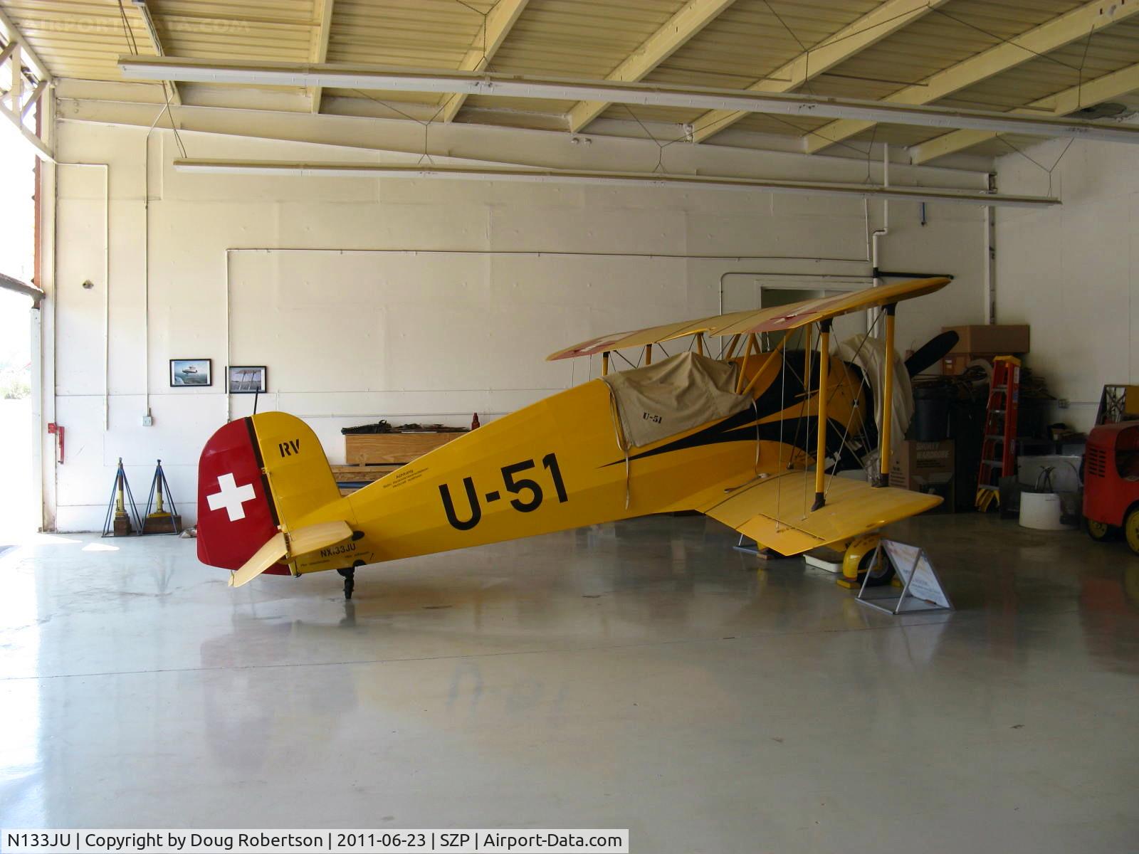 N133JU, 1936 Bucker Bu-133C Jungmeister C/N 1001, 1936 Bucker BU.133C JUNGMEISTER, Siemens-Halske SH 14 A-4 160 Hp radial