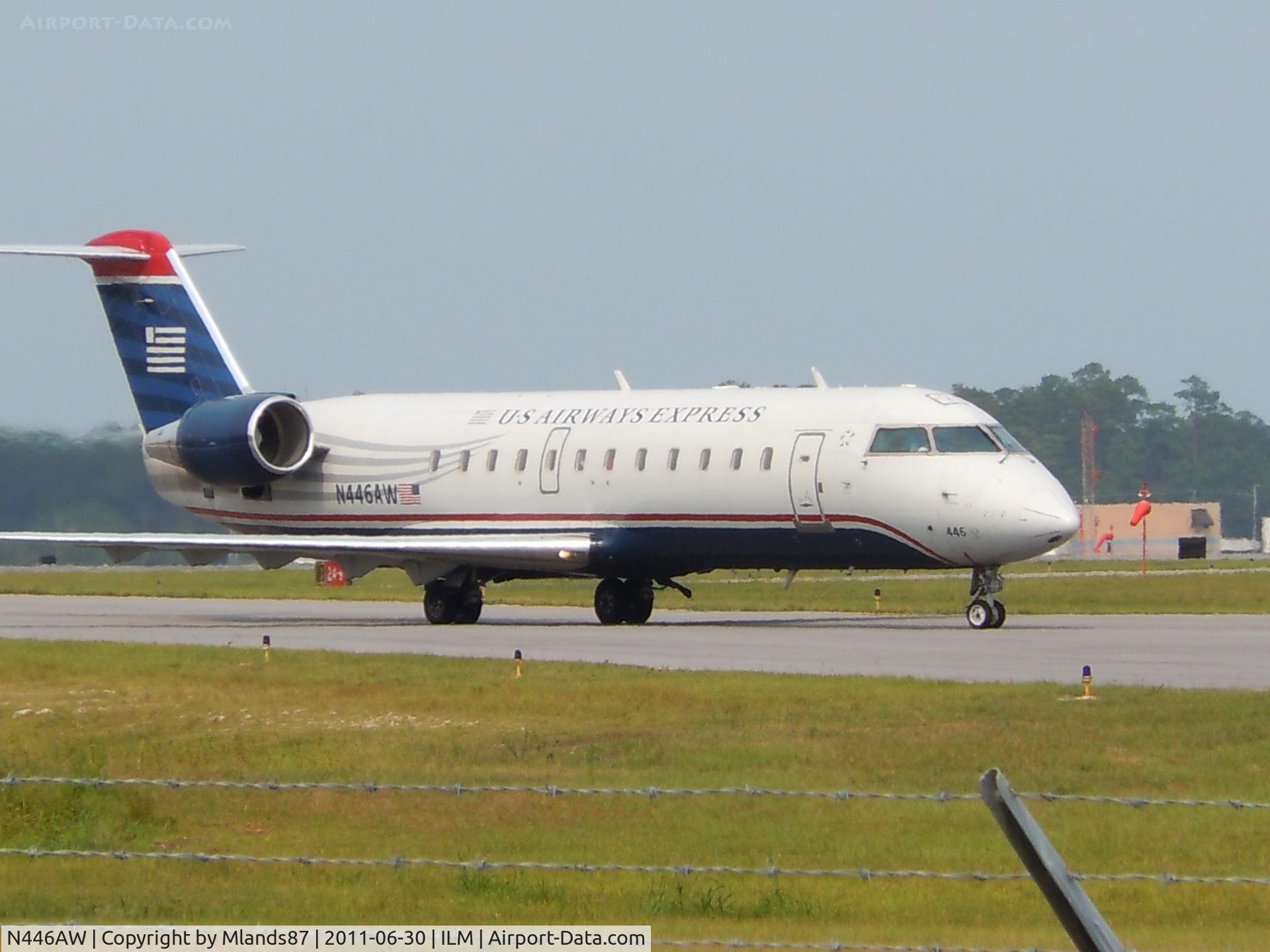 N446AW, 2003 Canadair CRJ-200LR (CL-600-2B19) C/N 7806, @ Wilmington International