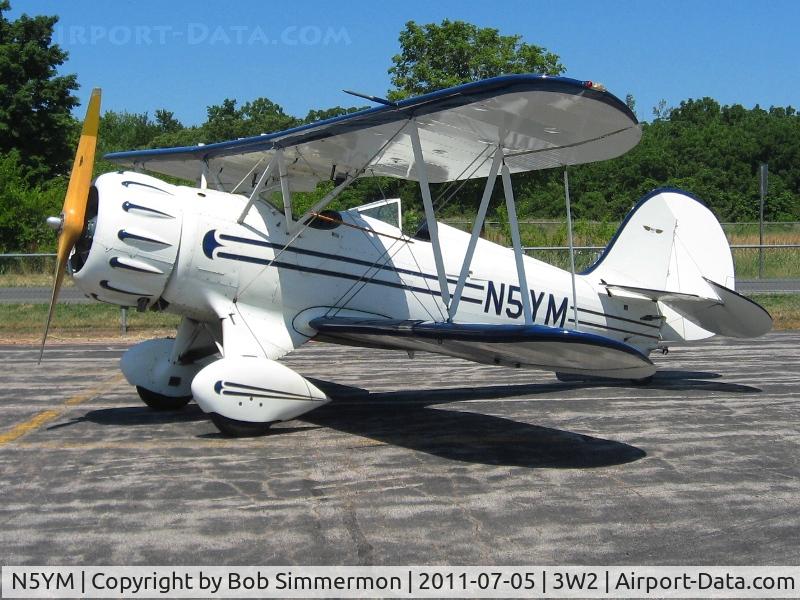 N5YM, 1992 Classic Aircraft Corp WACO YMF C/N F5036, On the ramp at Put In Bay, Ohio