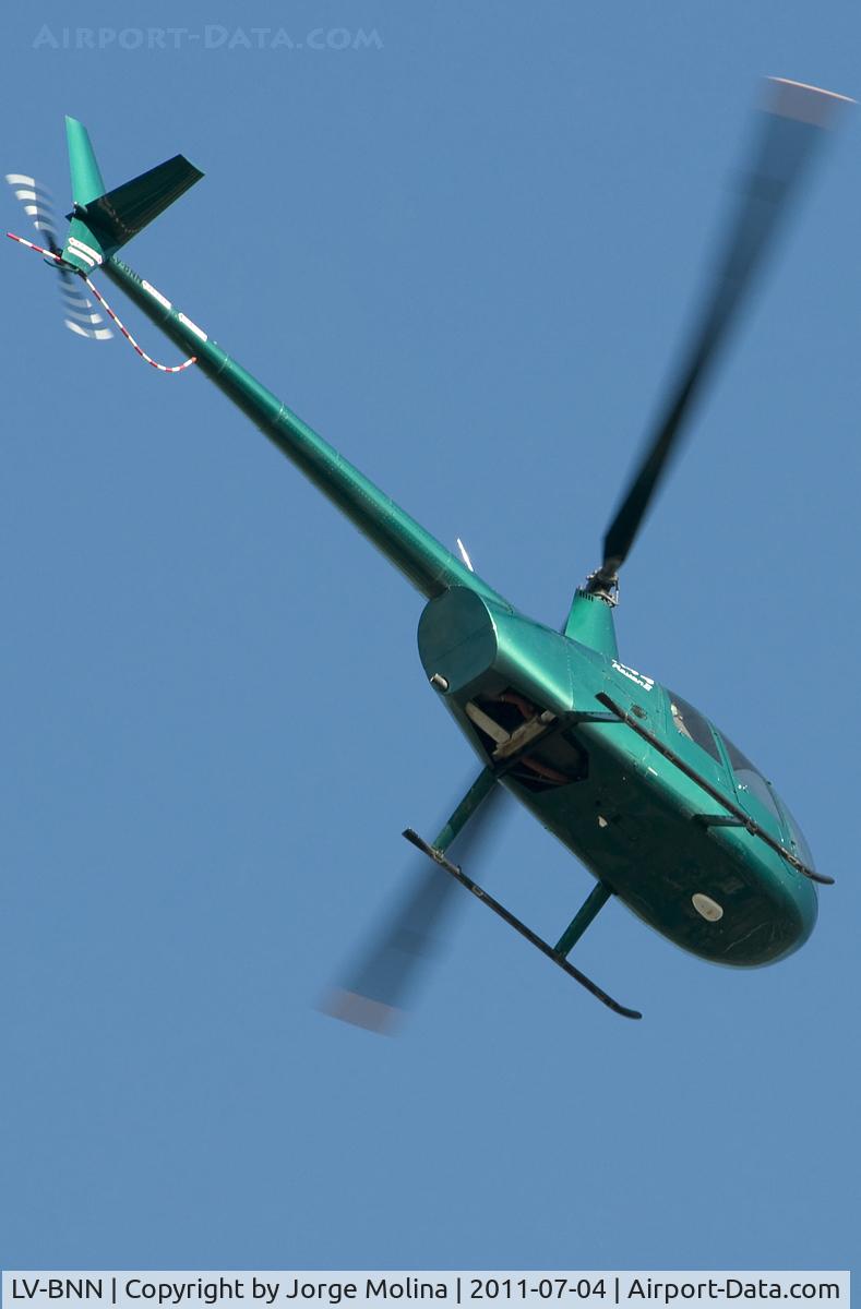 LV-BNN, Robinson R44 Raven II C/N 11929, Flying over Florencio Varela City...