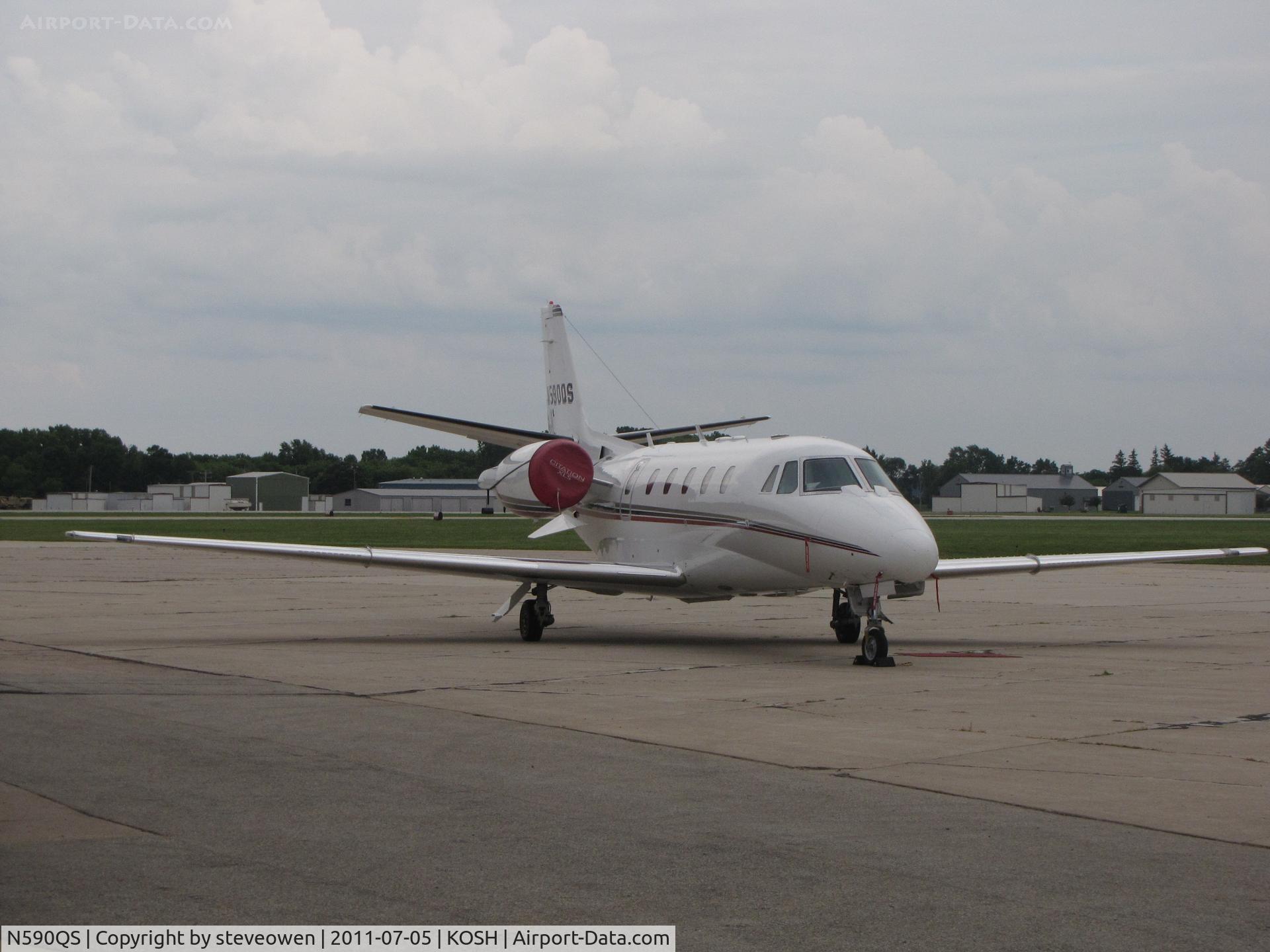 N590QS, 2007 Cessna 560XL C/N 560-5738, Over nighting at Orion FBO Ramp