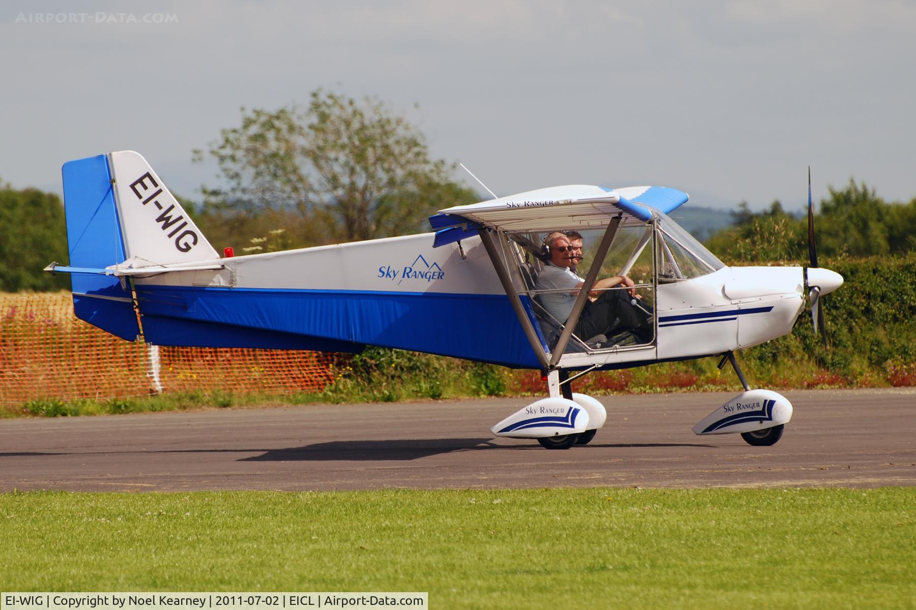 EI-WIG, 2007 Best Off Skyranger 912 C/N SKR0504608, Attending the July fly-in at Clonbullogue Aerodrome.