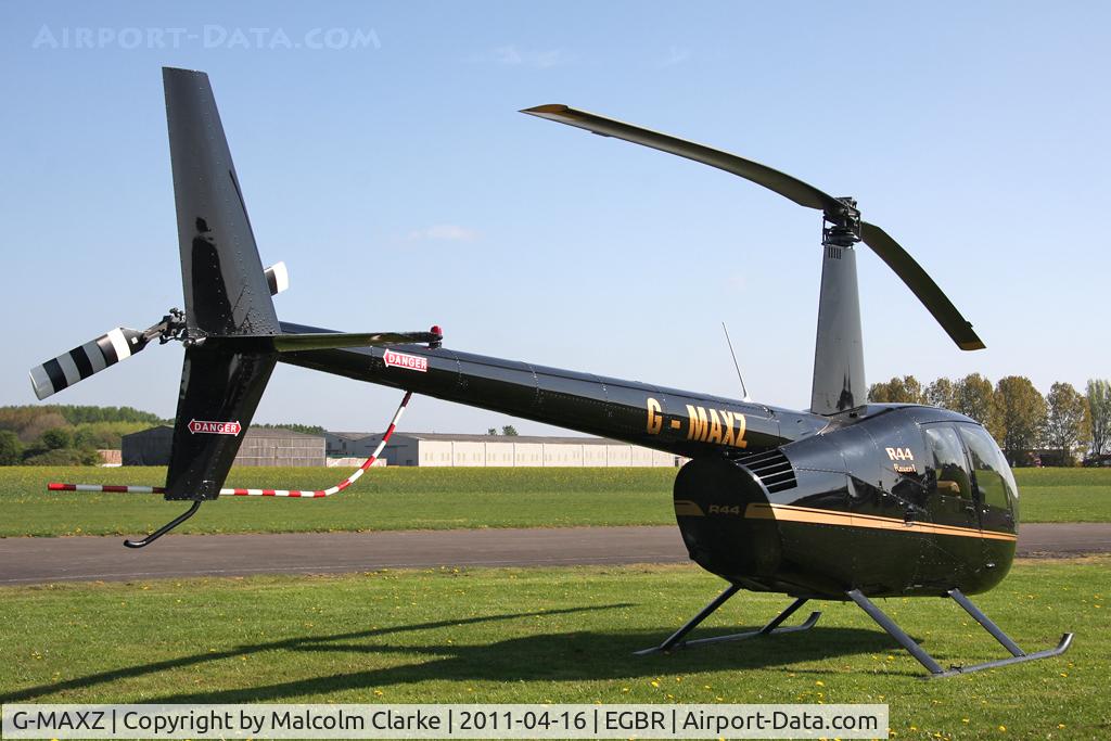 G-MAXZ, 2006 Robinson R44 Raven C/N 1581, Robinson R44 Raven at Breighton Airfield in April 2011. 