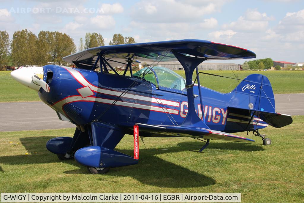 G-WIGY, 1991 Pitts S-1S Special C/N 7-0115, Pitts S-1S at Breighton Airfield in April 2011.