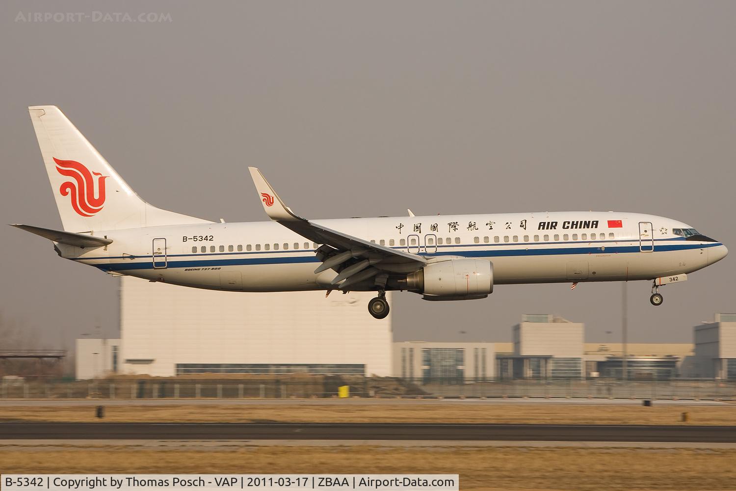 B-5342, Boeing 737-89L C/N 36484, Air China