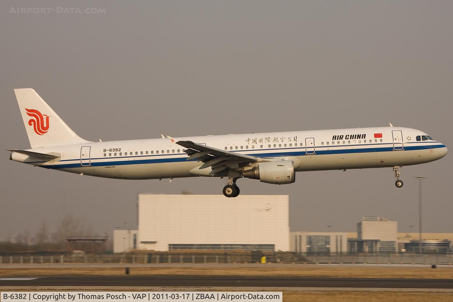 B-6382, 2008 Airbus A321-213 C/N 3665, Air China