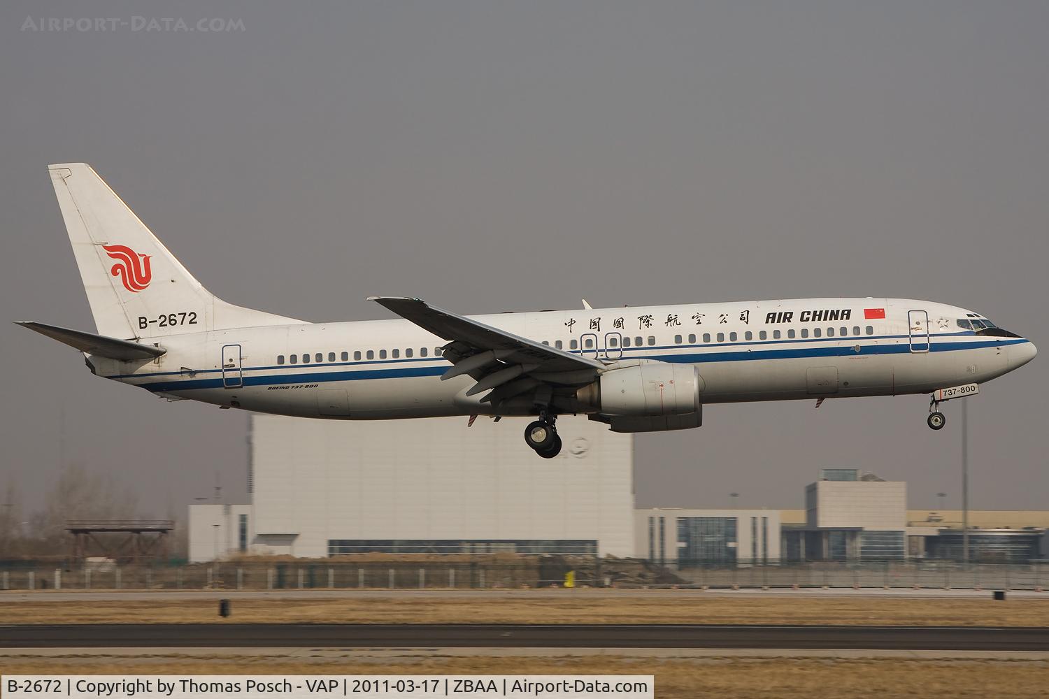 B-2672, Boeing 737-89L C/N 30516, Air China