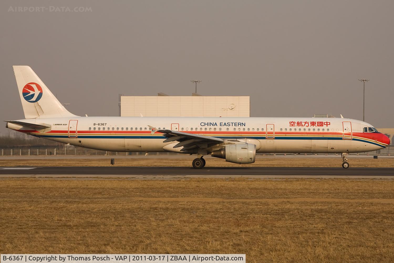 B-6367, 2008 Airbus A321-211 C/N 3612, China Eastern Airlines