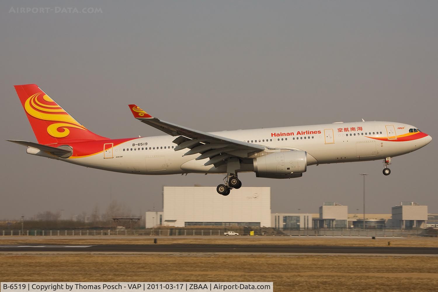 B-6519, 2010 Airbus A330-243 C/N 1159, Hainan Airlines