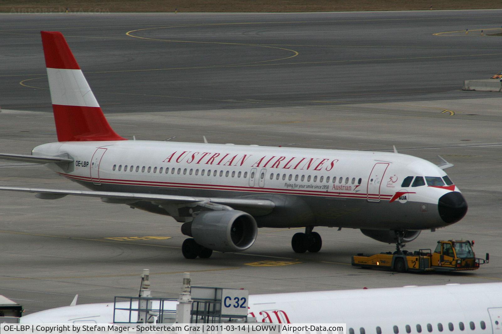 OE-LBP, 1998 Airbus A320-214 C/N 797, Vienna Airport