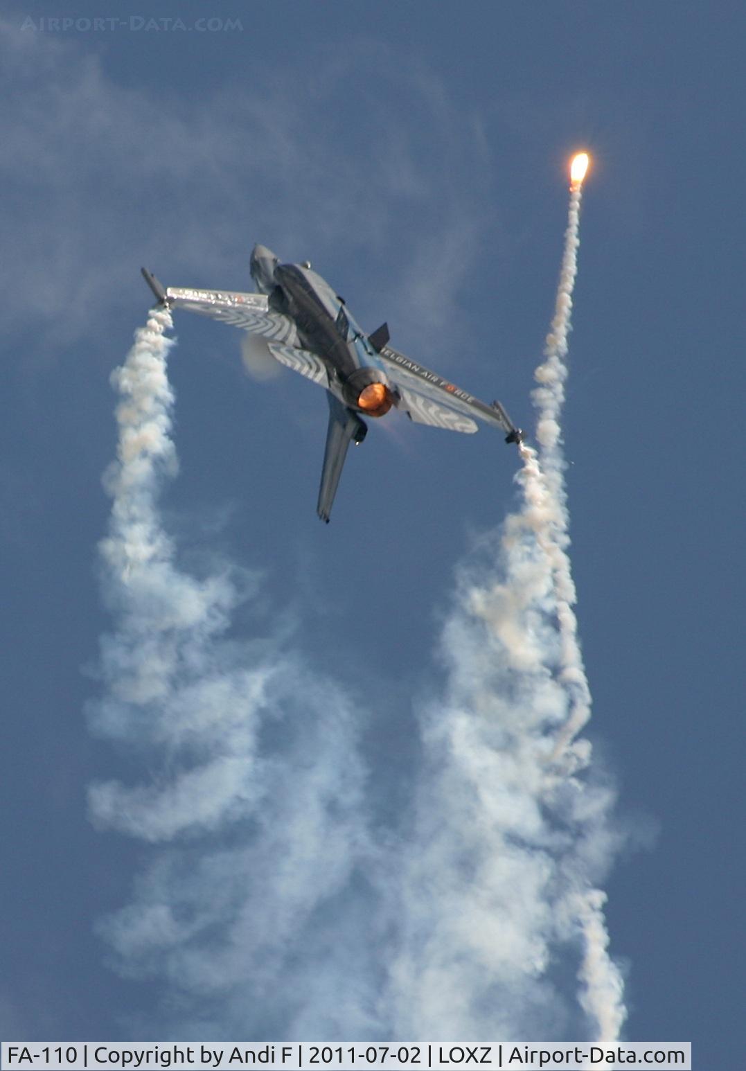 FA-110, SABCA F-16AM Fighting Falcon C/N 6H-110, Solo F-16 at Airpower11