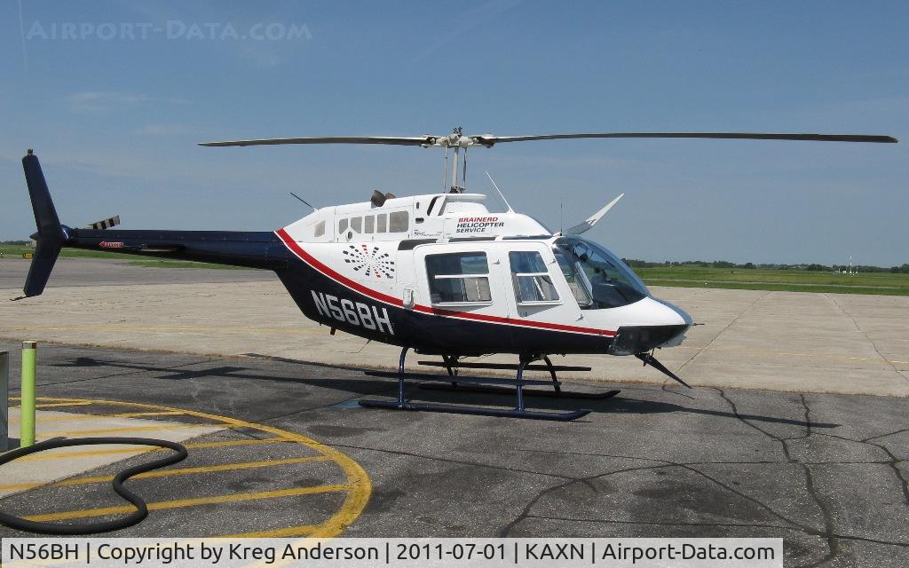 N56BH, 1973 Bell 206B C/N 1018, Bell 206B JetRanger on the ramp.