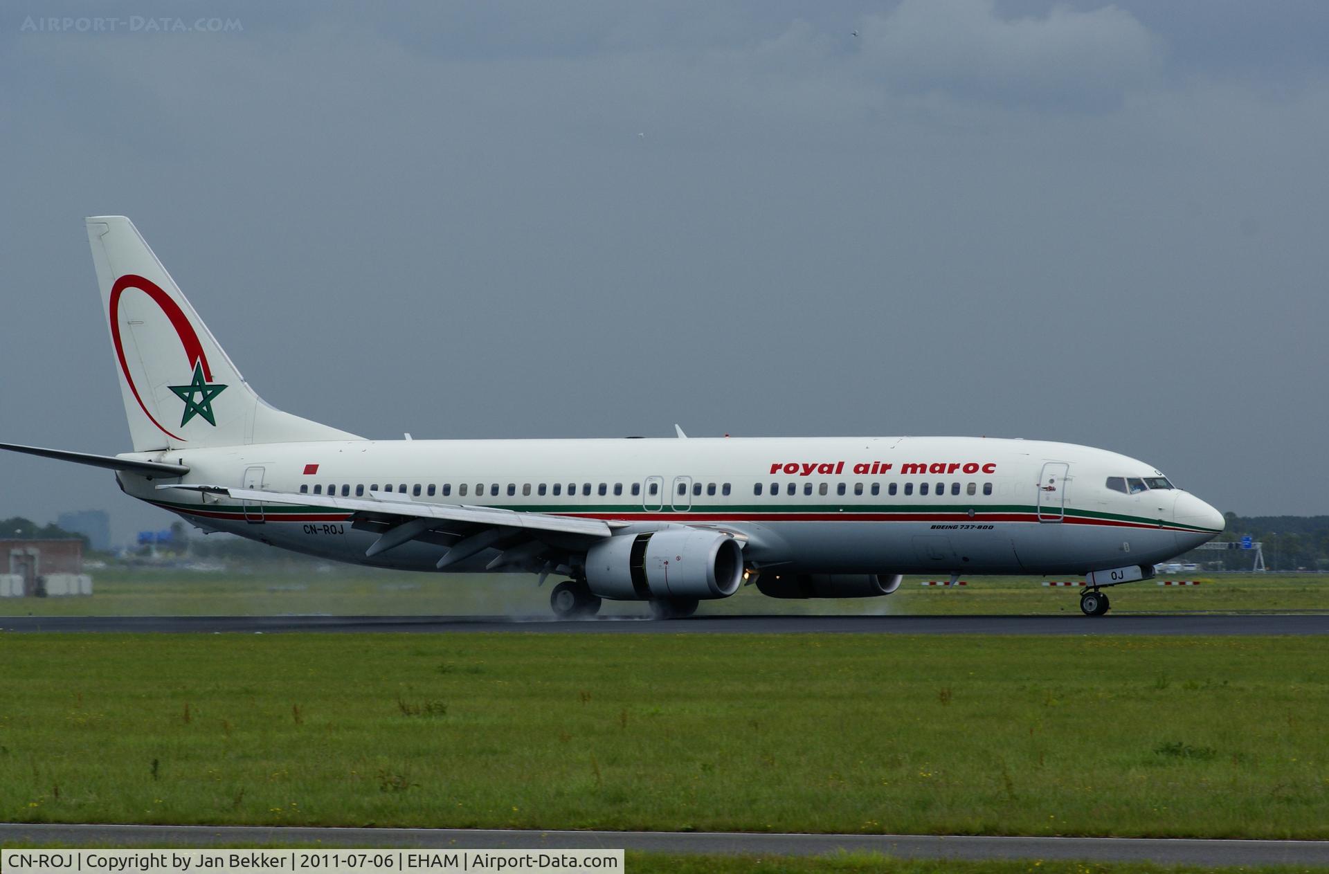 CN-ROJ, 2006 Boeing 737-85P C/N 33979, Polderbaan, Schiphol. Just after landing.