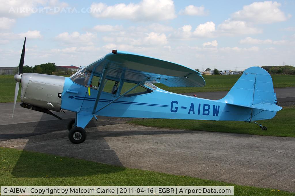 G-AIBW, 1946 Auster J-1N Alpha C/N 2158, Auster J-1N at Breighton Airfield in April 2011.