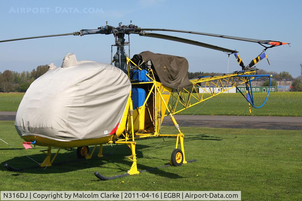 N316DJ, Aerospatiale SA-315B Lama C/N 2505, Aerospatiale SA315B at Breighton Airfield in April 2011.