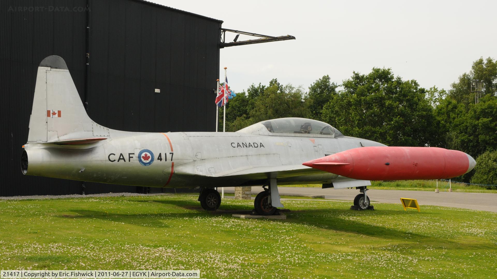 21417, Canadair CT-133 Silver Star 3 C/N T33-417, CAF-417 at Yorkshire Air Museum