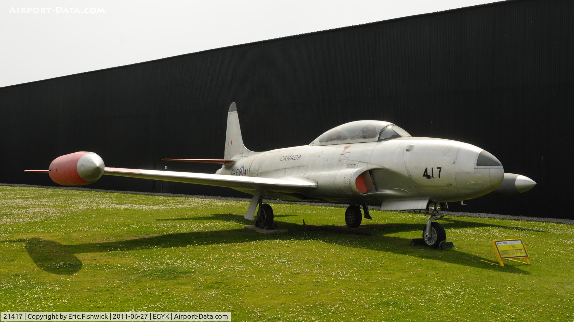 21417, Canadair CT-133 Silver Star 3 C/N T33-417, CAF-417 at Yorkshire Air Museum
